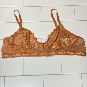 Floral lace bra